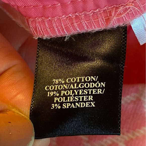 ANN TAYLOR pink diamond pattern shorts Sz 6 - Picture 6 of 10